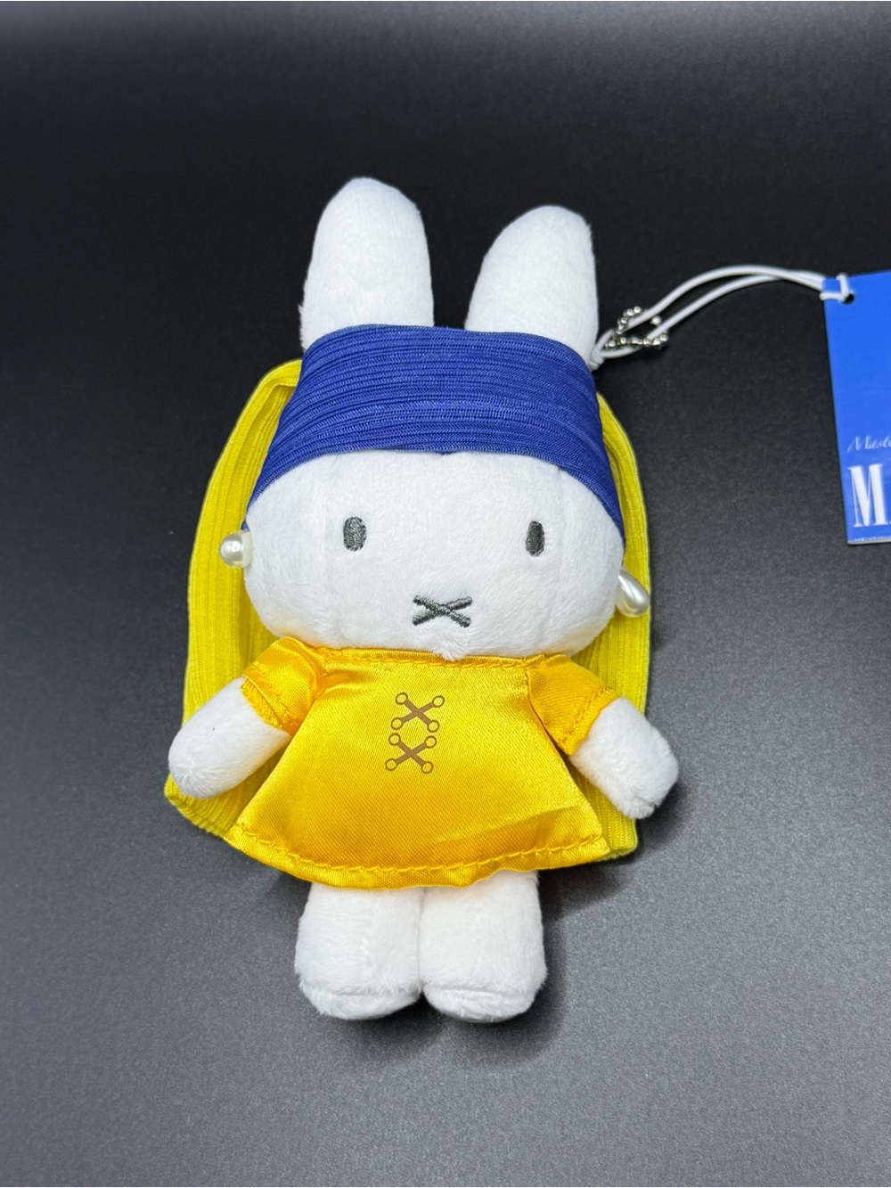 Miffy in Girl with a Pearl Earring costume Plush /keychain  MF30